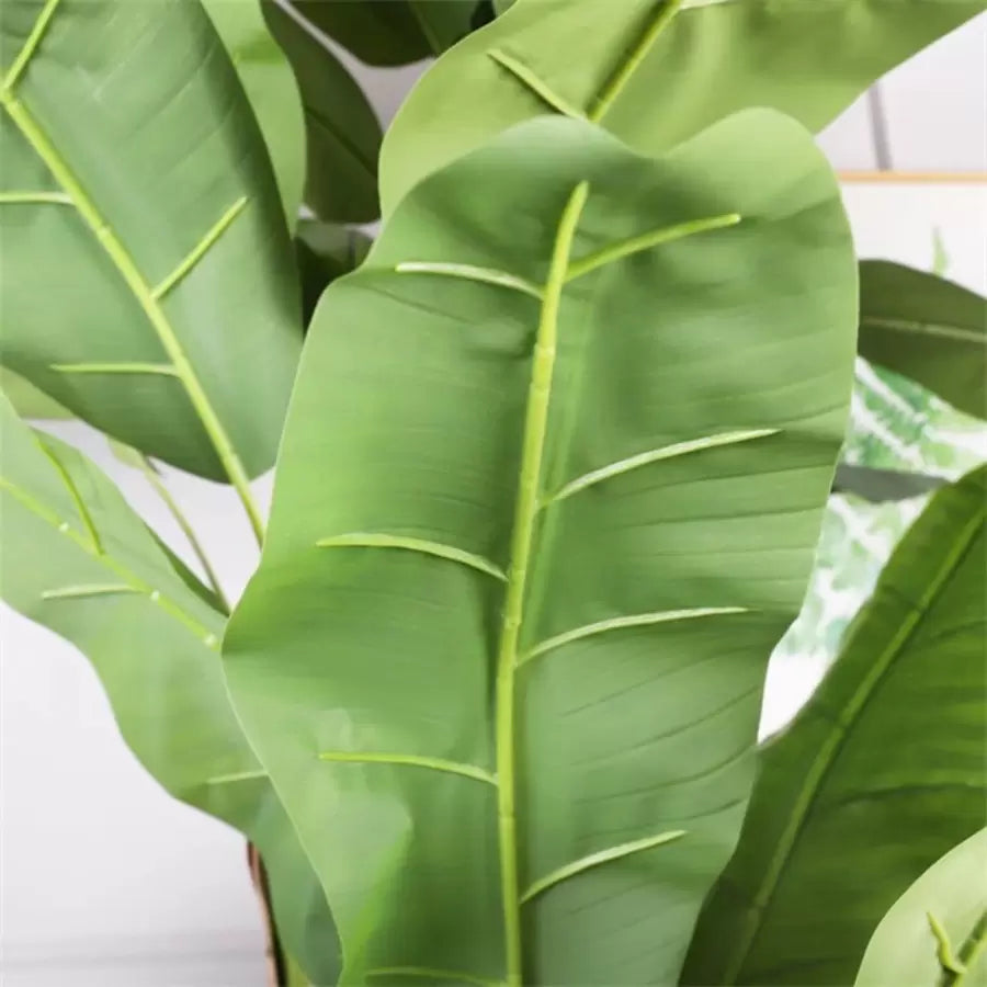 Artificial Japanese Banana Plant, 3 Branches, Without Pot 190cm Green