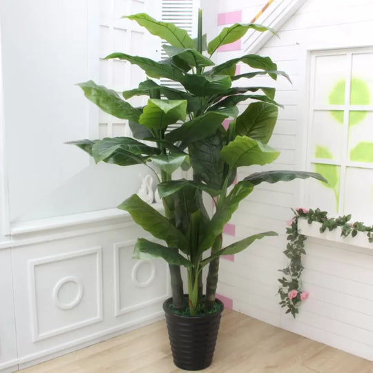 Japanese Banana Artificial Plant, 4 Branches, without Pot 180cm Green Default Title Alessandro Design