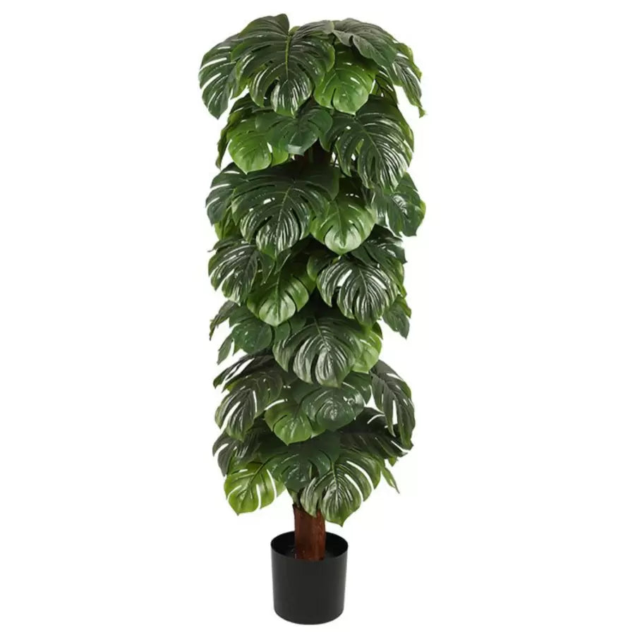 Artificial Monstera deliciosa Plant, without Pot, 140cm Green
