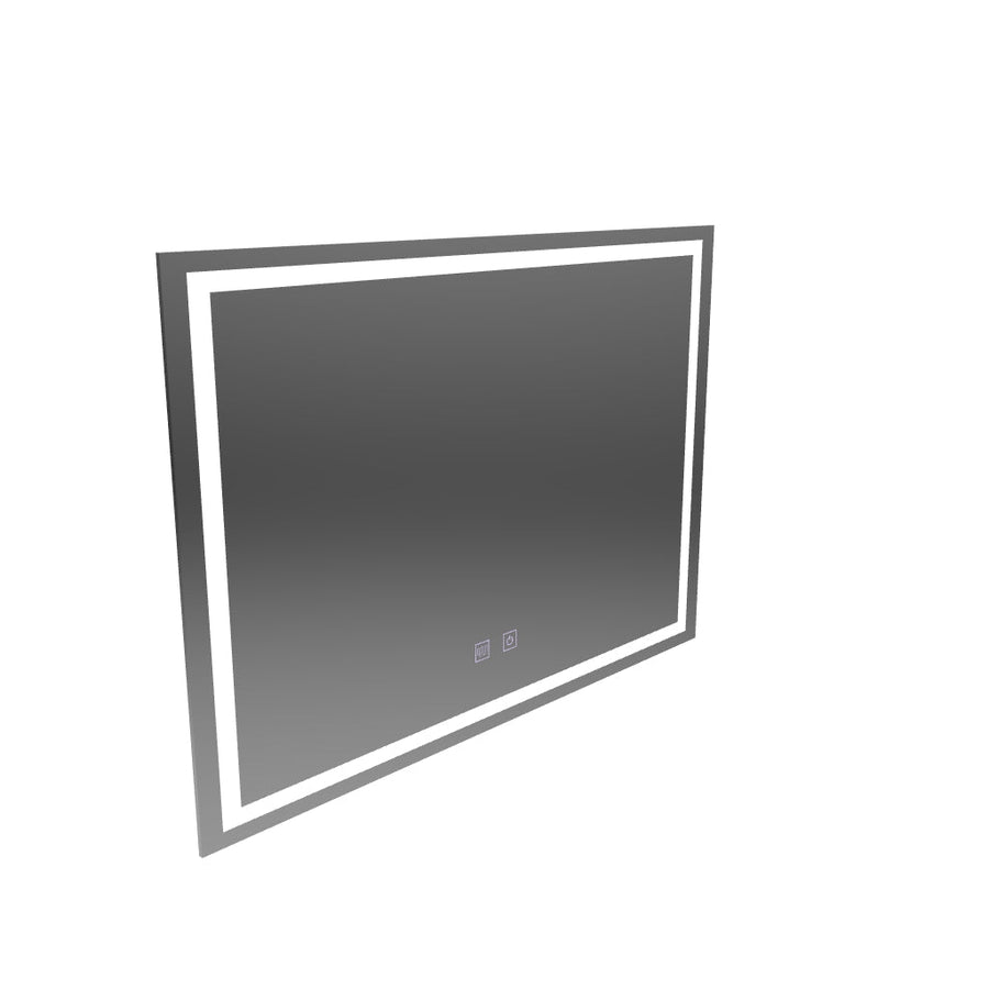 Rectangular LED mirror, 70x50cm, Umbria Touch, Demister System, Dimmable