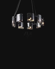 Mathew Crystal Chandelier 9x E14 Black