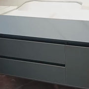 Bathroom Furniture Set 80x50cm 3 Pieces Grey White