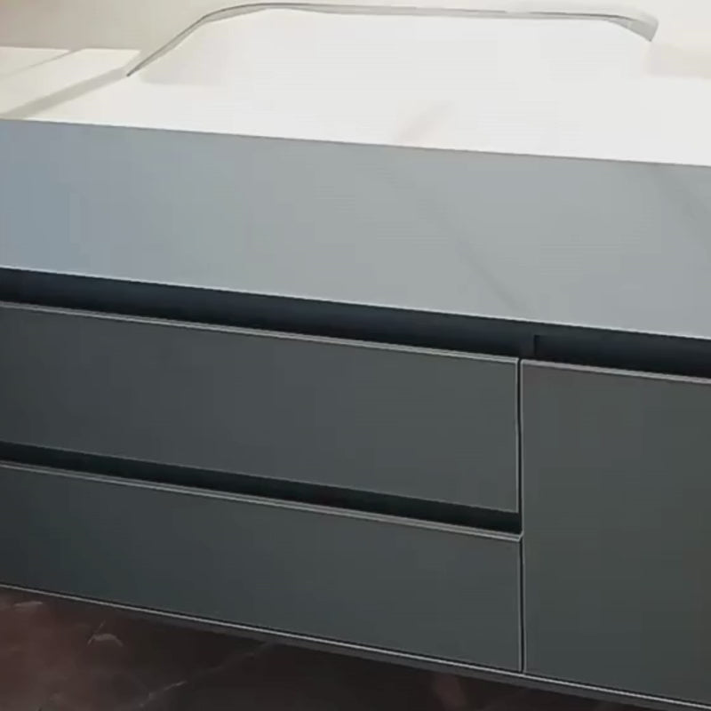 SANTORINI Bathroom Furniture Set, 80x50cm, 2 Pieces, Gray and White