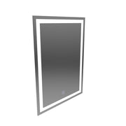 Rectangular LED mirror, 60x80cm, FRAME Basic Touch