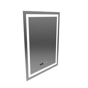 Gustav Touch LED Mirror with Defog System, Clock and Temperature 60x80 cm