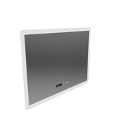 Rectangular LED Mirror 50x70cm Zampa Sensor Motionglow Marcello Clock Defrition System & Dimable Thermometer