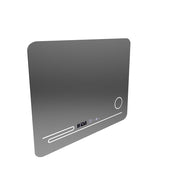 The rectangular LED mirror 80x60cm Fortaleza MotionGlow Marcello Defrosting System Thermometer and Cosmetic Wolf Clock
