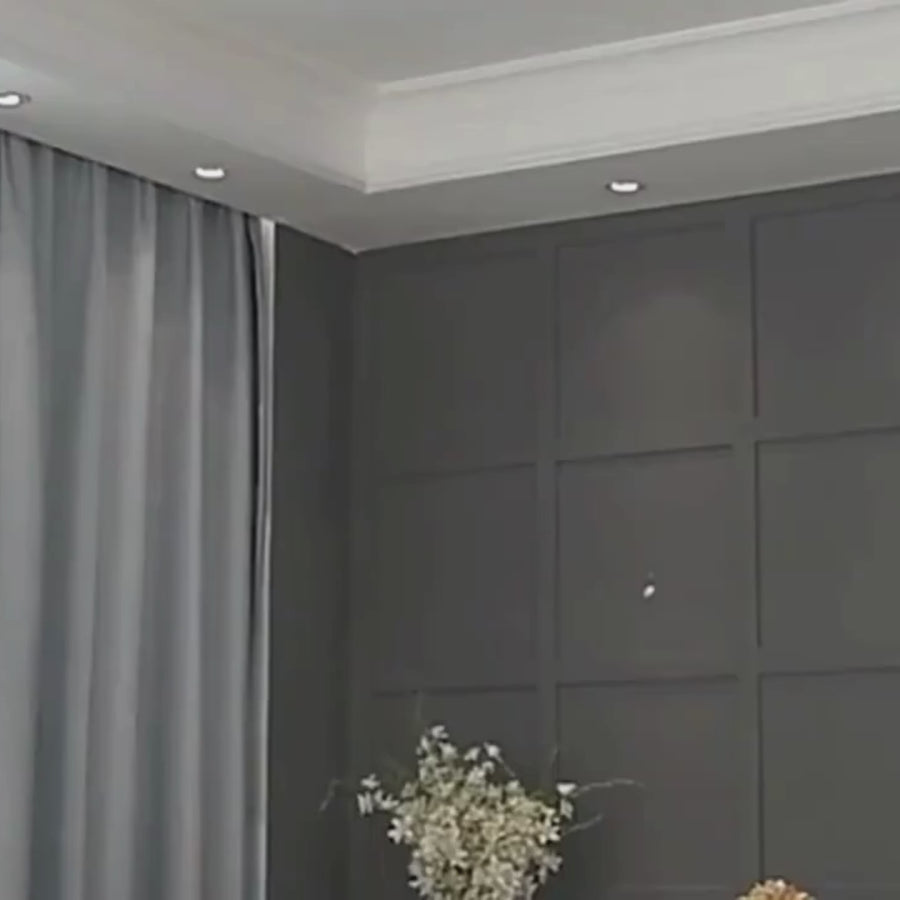 Chandelier with Round Shade, PENTHOUSE Grand, 8xE27, Black Gold, Metal