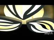 LED chandelier with remote control ORCHID 39W, 3 Petals, Cold/Warm/Neutral light, Dimmable, White