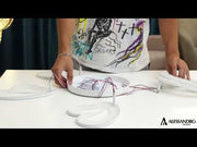 LED chandelier with remote control BLOSSOM 69W, 5 Petals, Cold/Warm/Neutral light, Dimmable, White