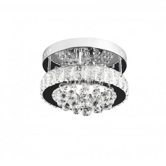 LED crystal chandelier ABEL 22W, Diameter 25cm, Cold/Warm/Neutral light, Shiny Chrome