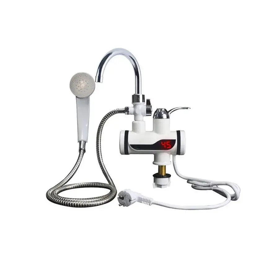 Instant Electric Hot Water Faucet, LCD Display, White, LZ010LY