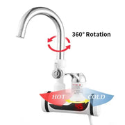 Instant Electric Hot Water Faucet, LCD Display, White, LZ010LY