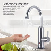 Instant Electric Hot Water Faucet, LCD Display, Chrome, LZ701SS