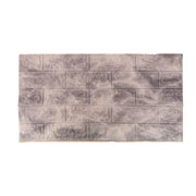 Set of 10x3D self-adhesive wallpaper bricks Gray soft foam, 77cm x 70cm x 6mm