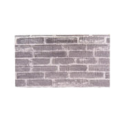Set of 10x3D self-adhesive wallpaper bricks Gray soft foam, 77cm x 70cm x 6mm