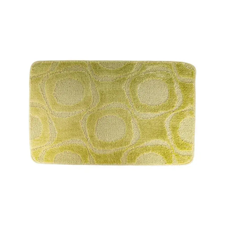 Set of 3 Bath Mats, 50x40 cm, Green, Non-Slip