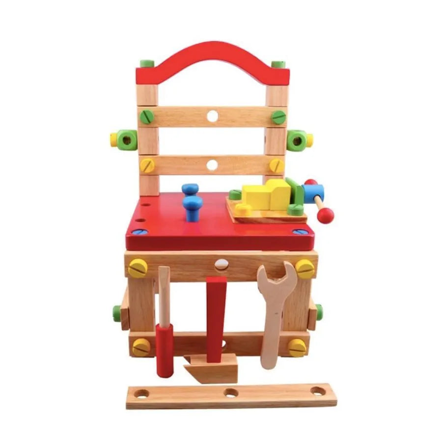 Little Craftsman Chair Toy Set, 48 Pieces, Wood