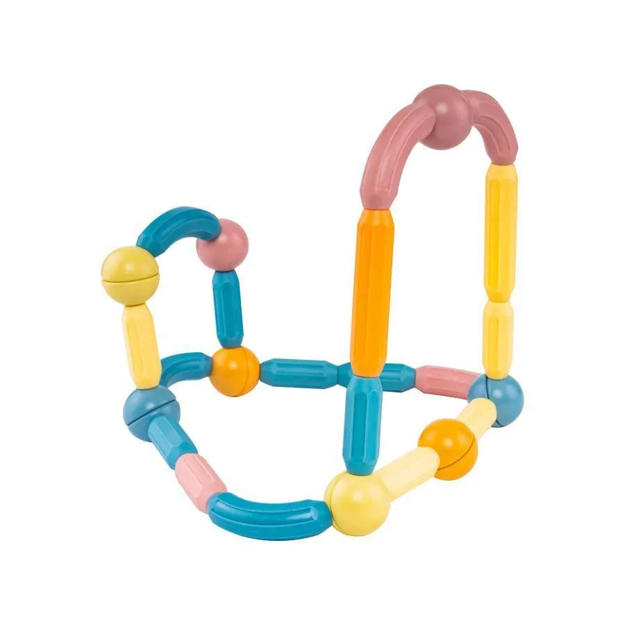 Geometric Shapes Puzzle Set with Magnets, 30 Pieces, Plastic and Magnets