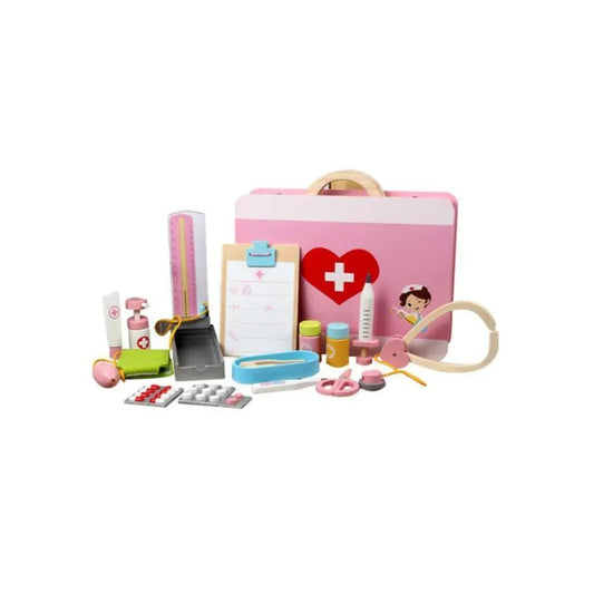 Doctor's Kit Set, 15 Pieces, Wood