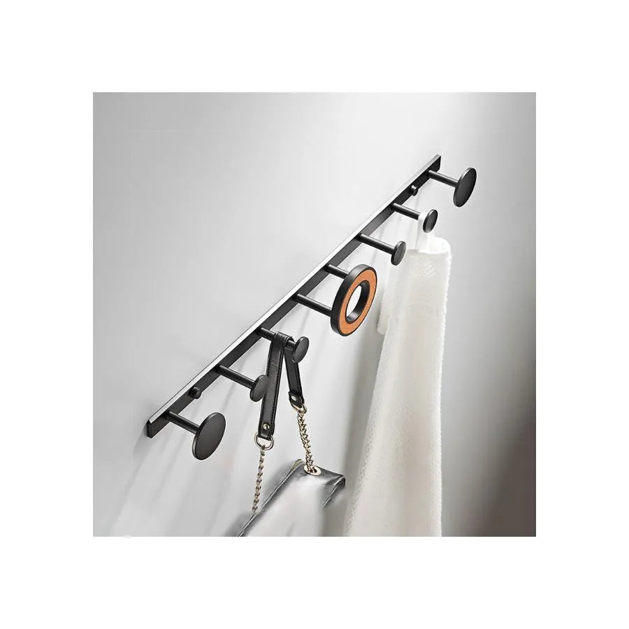 Towel Rack and Bathroom Accessories Black Orange GJ619