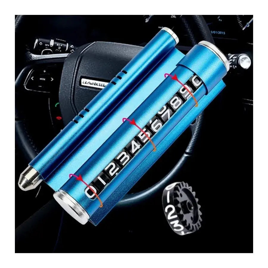 Car Holder for Phone Number Display, Blue
