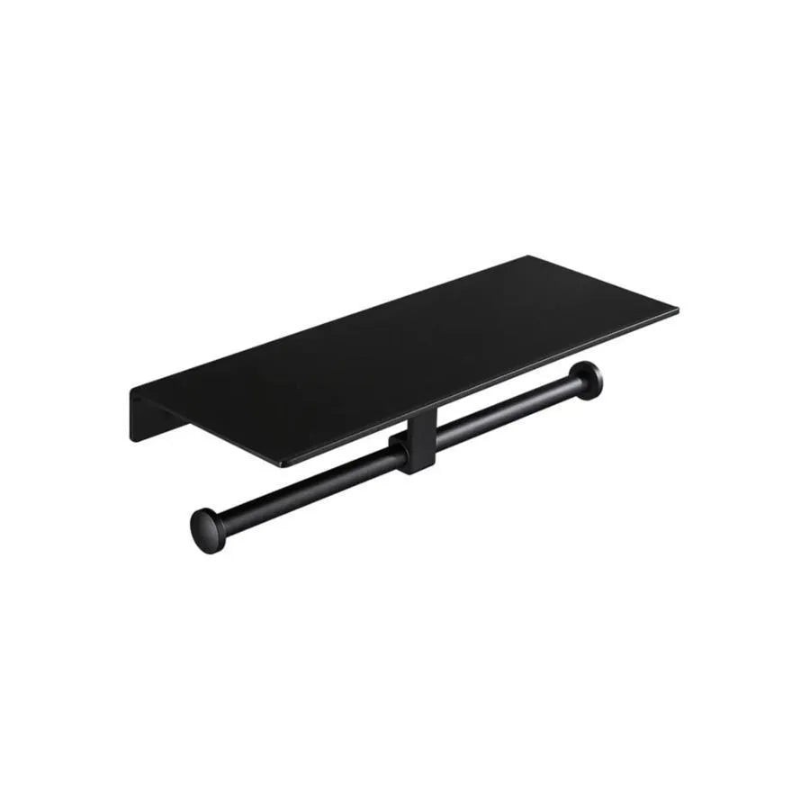 Toilet Paper Holder with Phone/Perfume Holder Black GJ602