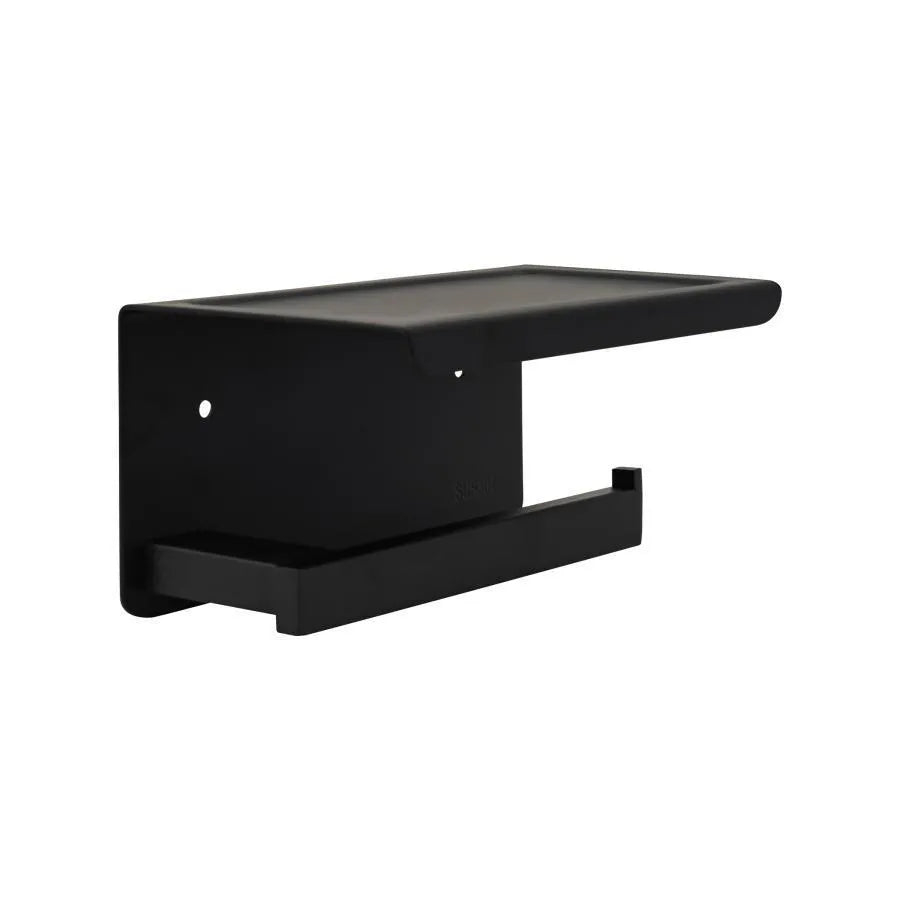 Toilet Paper Holder with Phone/Perfume Holder Black GJ610