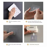 Multifunctional Holder, Gray, Self-adhesive