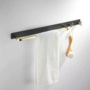 Towel Rack and Bathroom Accessories Black Gold GJ621