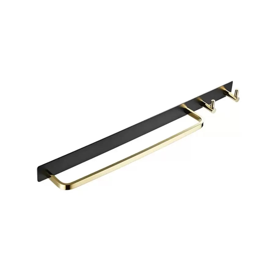 Towel Rack and Bathroom Accessories Black Gold GJ621
