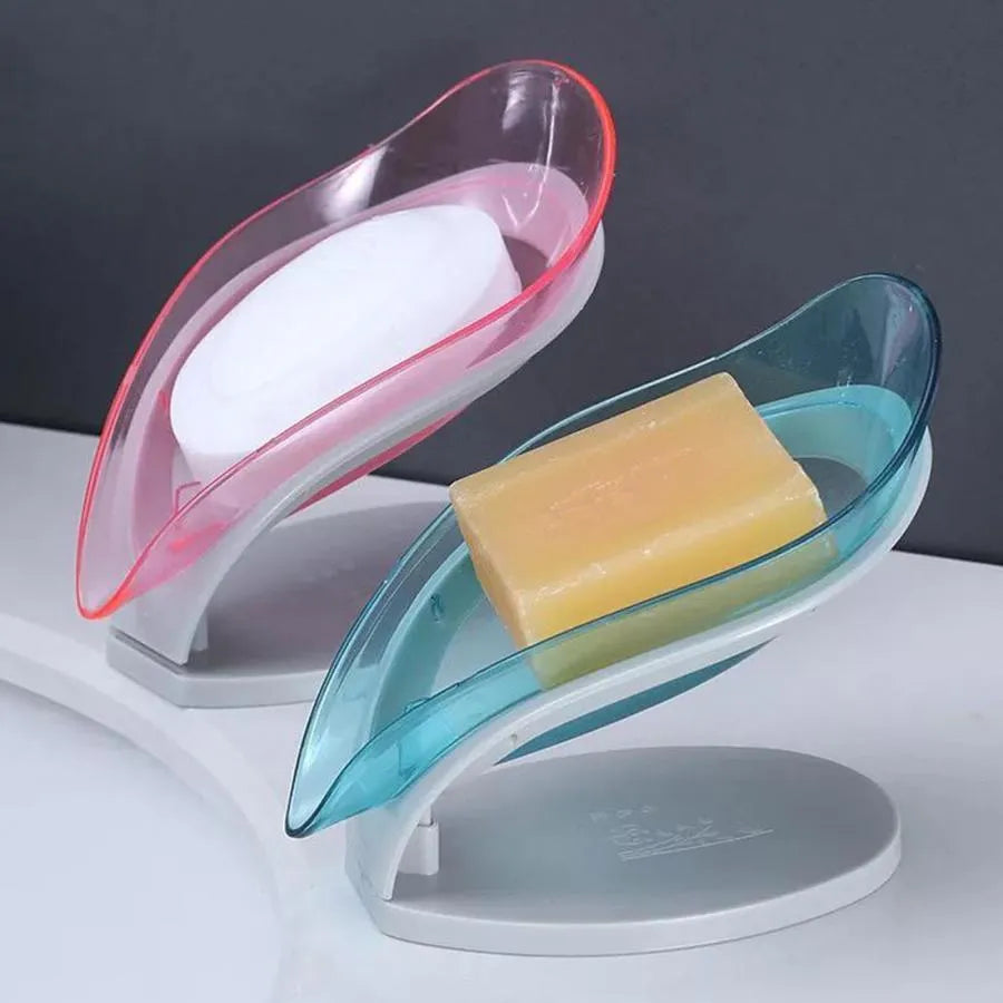 Soap Dish with Drain, Plastic, 14*13*8 cm, Pink