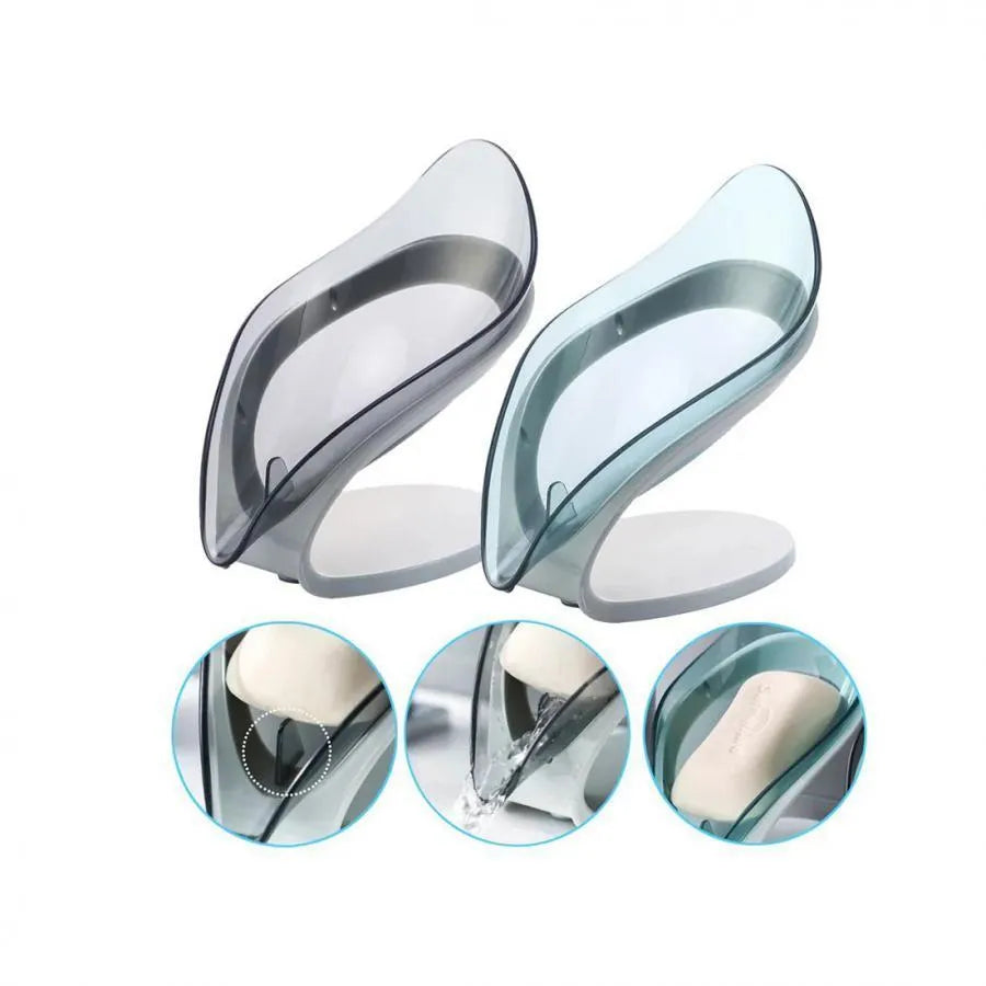 Soap Dish with Drain, Plastic, 14*13*8 cm, Pink