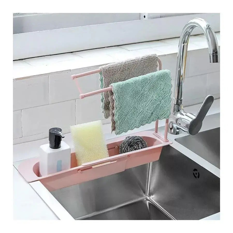 Telescopic Sink Stand, 50 cm Macaron Pink