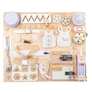 Montessori Multifunctional Educational Magnetic Board with Locks, 8 Markers, Wood and Plastic