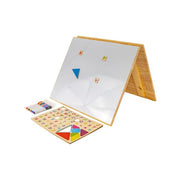 Montessori Multifunctional Educational Magnetic Board with Locks, 8 Markers, Wood and Plastic