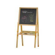 Double Chalkboard, 12 Pieces Chalk, Wood and Plastic