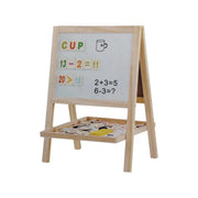 Multifunctional Double School Board, 9 Pieces, Wood and Cardboard