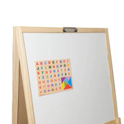 Multifunctional School Board for Painting, 12 Colored Chalks, Wood and Plastic
