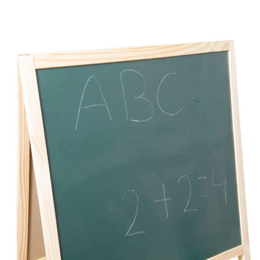 Multifunctional School Board for Painting, 12 Colored Chalks, Wood and Plastic