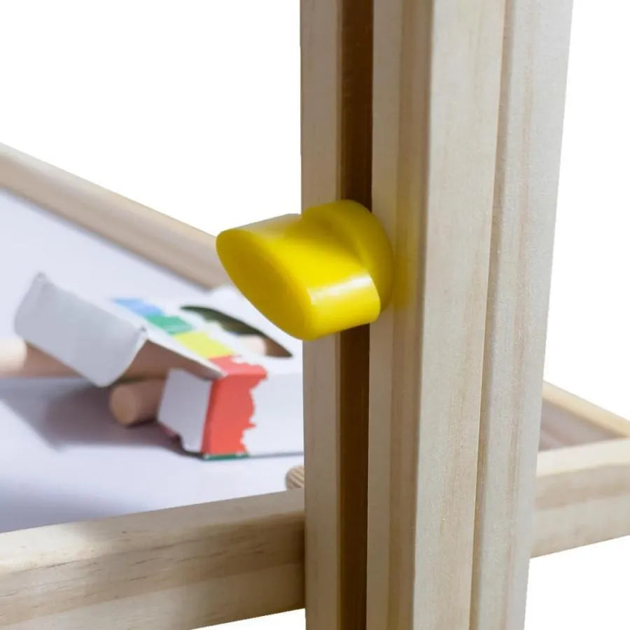 Multifunctional School Board for Painting, 12 Colored Chalks, Wood and Plastic