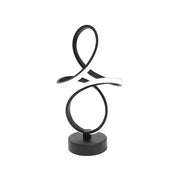 Cetia LED Floor Lamp 30W Braided Cold/Warm/Neutral Light Black Metal