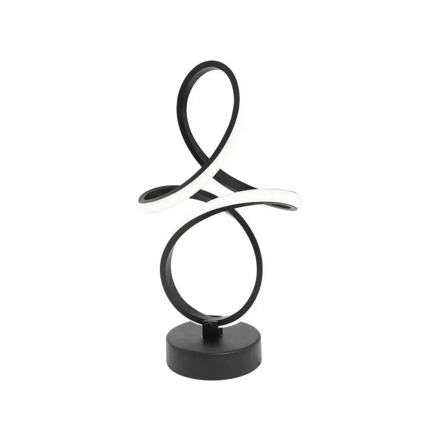 Cetia LED Floor Lamp 30W Braided Cold/Warm/Neutral Light Black Metal