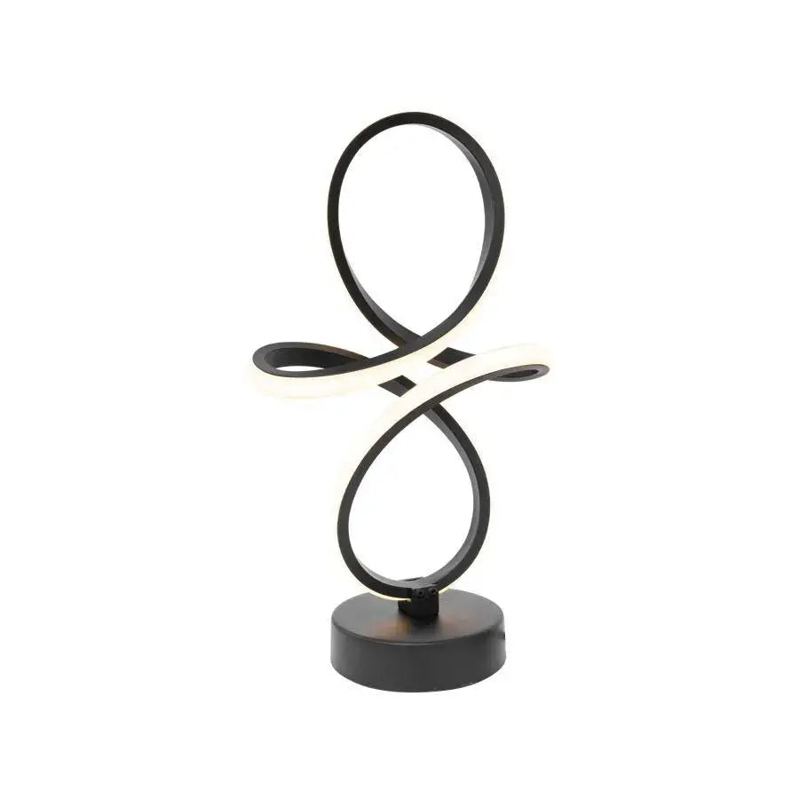 Cetia LED Floor Lamp 30W Braided Cold/Warm/Neutral Light Black Metal