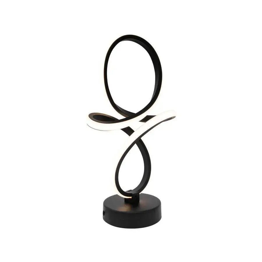 Cetia LED Floor Lamp 30W Braided Cold/Warm/Neutral Light Black Metal
