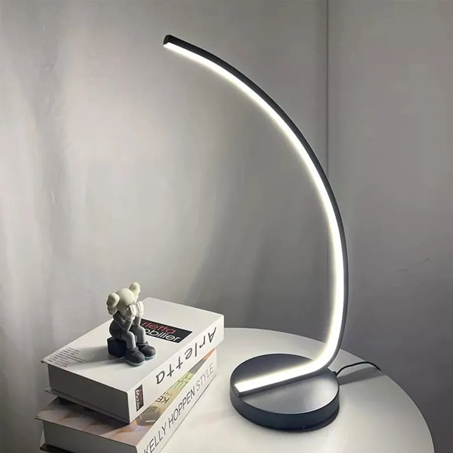 Nemesis LED lamp, 10W, cold/hot/neutral light, metal and acrylic, black