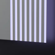 Rectangular LED mirror, 80x60cm, Infinity Frame Basic Touch