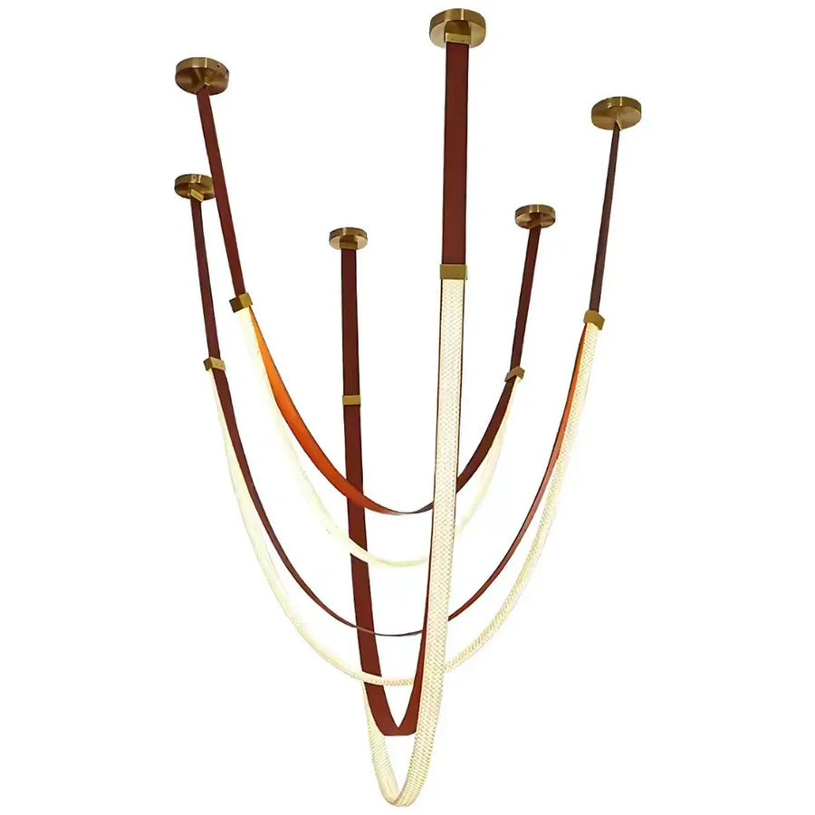 Modern Chandelier, LED, ARIA Largo, 36W, Neutral light, Brown