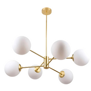Matteo Chandelier, 6x G9, Gold