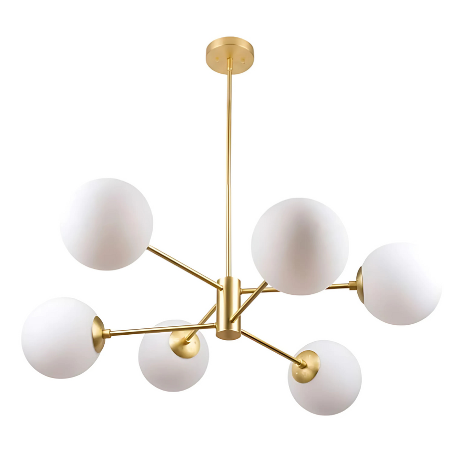 LOFT Suspended Chandelier, 6x E27, Gold